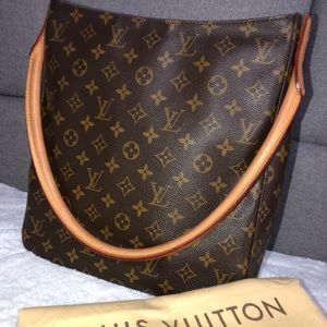 Louis Vuitton Looping Gm Monogram Handbag & Dust